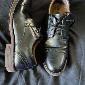 Dockers Black Oxford Dress Shoes with Cap Toe